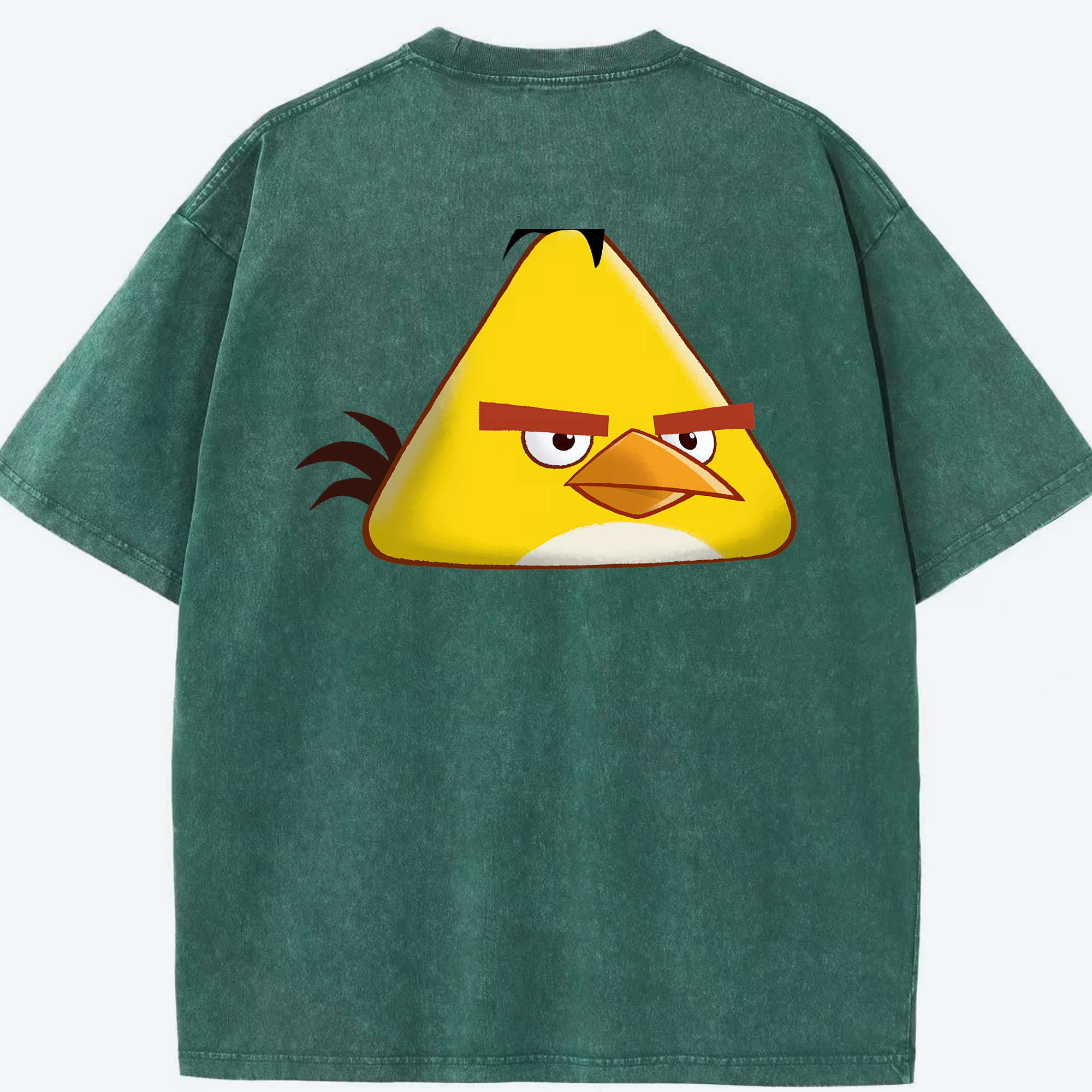 （画像用） Angry Birds アングリーバード 綿100% ヴィンテージ風 半袖Tシャツ（背面プリント）